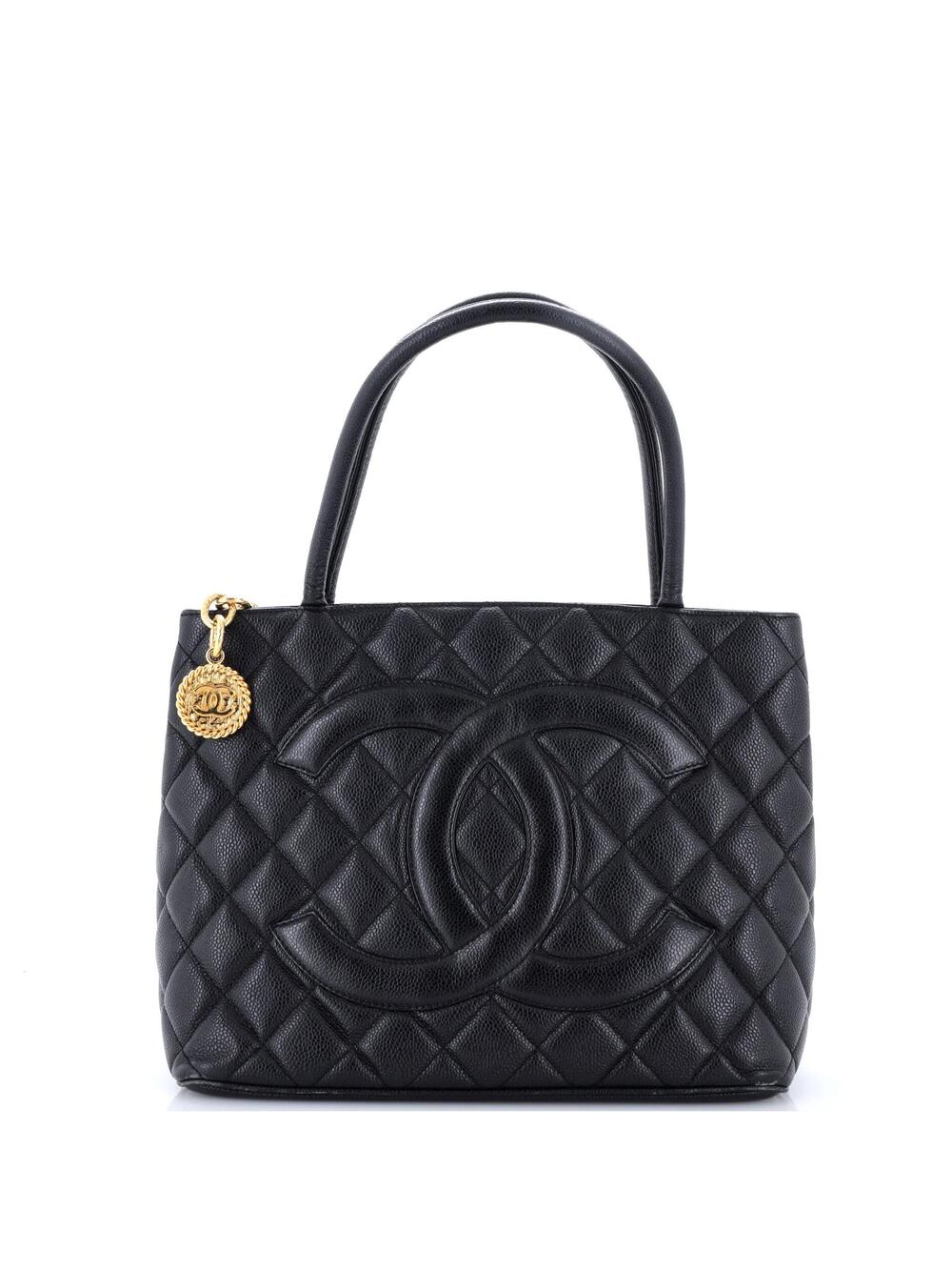 Chanel Medallion Tote Quilted Caviar #377550C22B